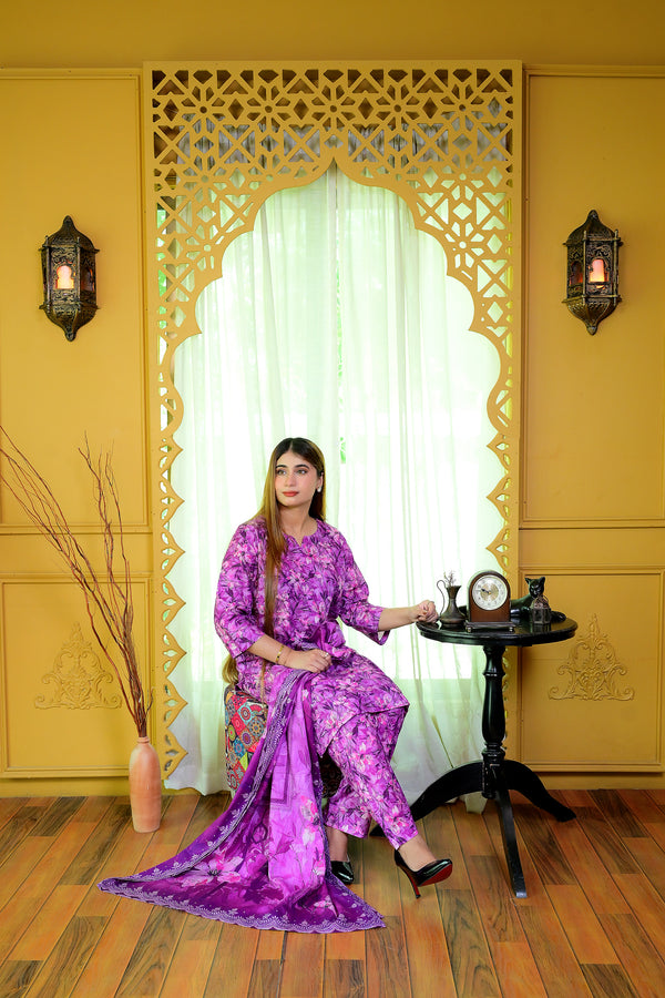 Stitched Kurta Dupatta Trouser-0004
