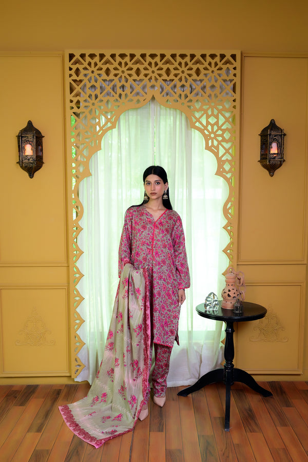 Stitched Kurta Dupatta Trouser-0007