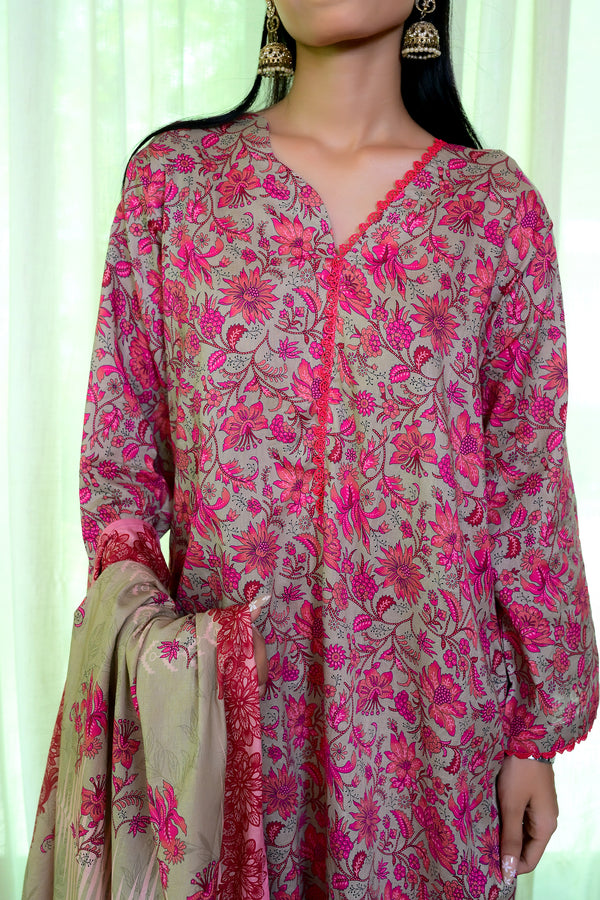 Stitched Kurta Dupatta Trouser-0007