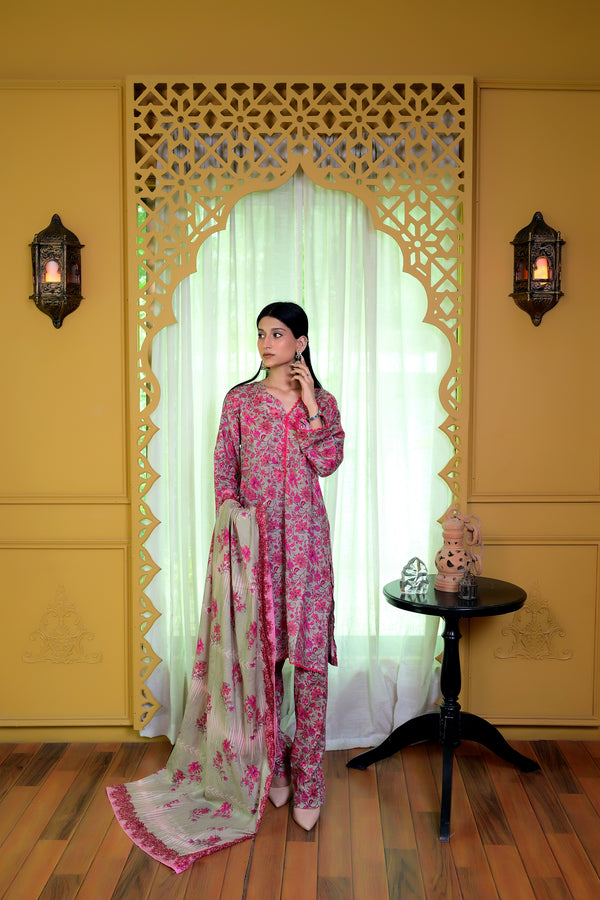 Stitched Kurta Dupatta Trouser-0007