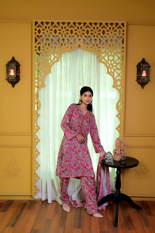 Stitched Kurta Dupatta Trouser-0007