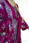 Embiodery Stitched Kurta Dupatta Trouser-0010