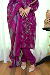 Embiodery Stitched Kurta Dupatta Trouser-0010