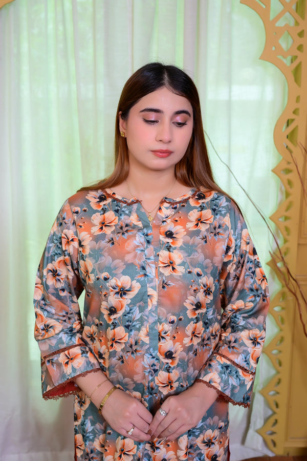 Stitched Kurta Trouser-0018