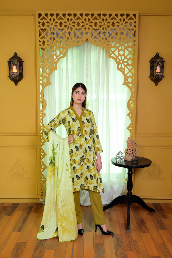 Stitched Kurta Dupatta Trouser-0008