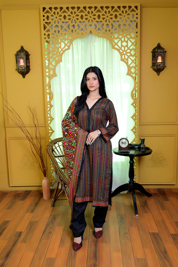 Stitched Kurta Dupatta Trouser-0001