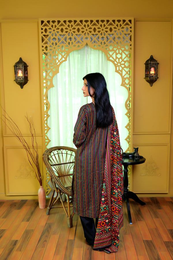 Stitched Kurta Dupatta Trouser-0001