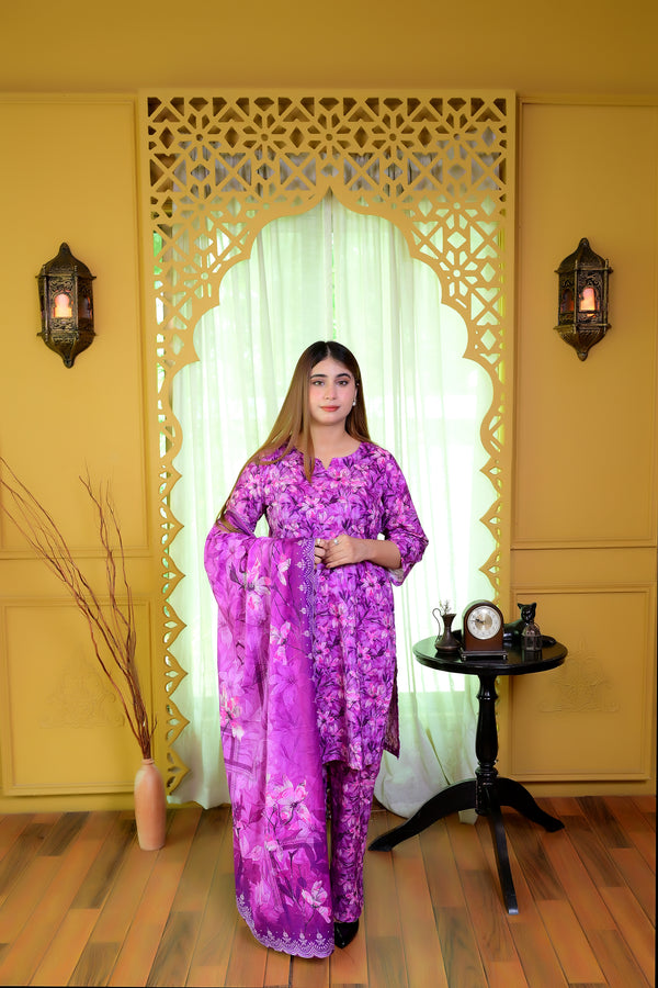 Stitched Kurta Dupatta Trouser-0004