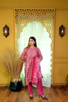 Embiodery Stitched Kurta Dupatta Trouser-0006