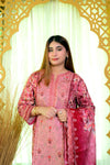 Embiodery Stitched Kurta Dupatta Trouser-0006
