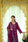 Embiodery Stitched Kurta Dupatta Trouser-0010