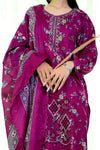 Embiodery Stitched Kurta Dupatta Trouser-0010