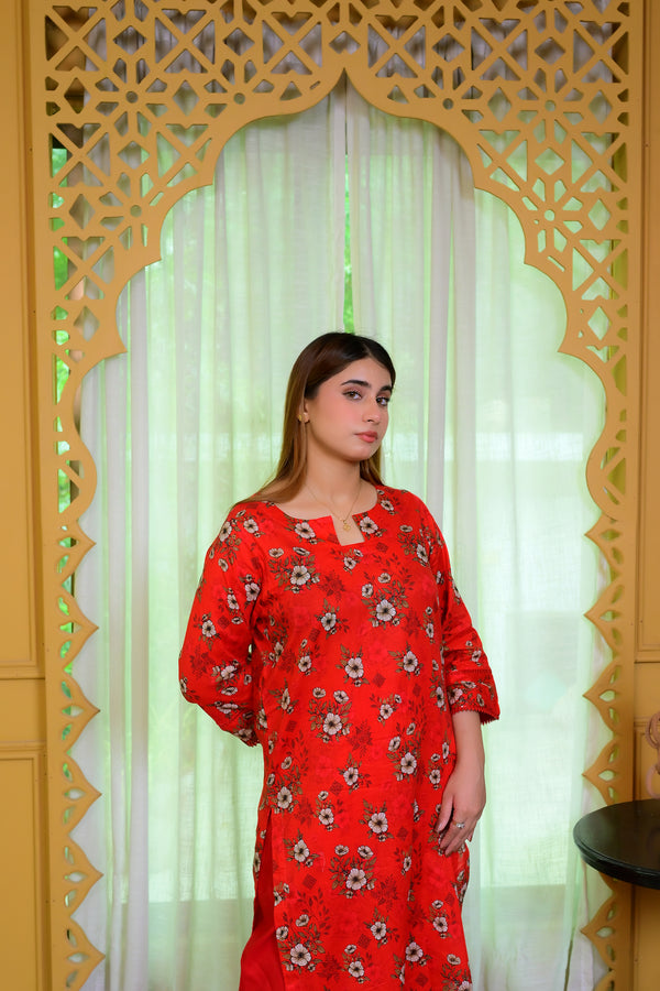 Stitched Kurta Trouser-0014