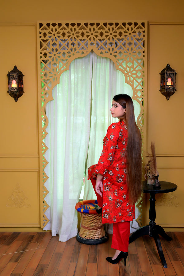 Stitched Kurta Trouser-0014