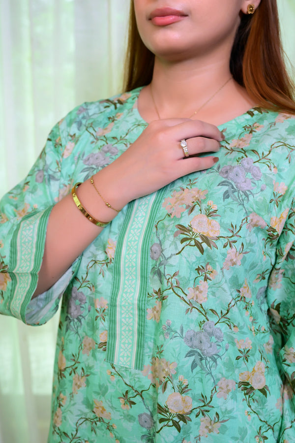 Stitched Kurta Dupatta Trouse-0016