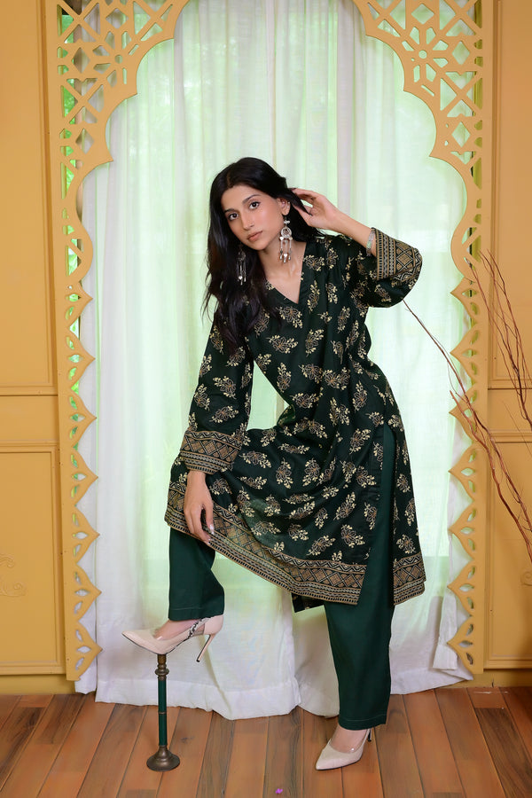 Stitched Kurta Trouser-0017