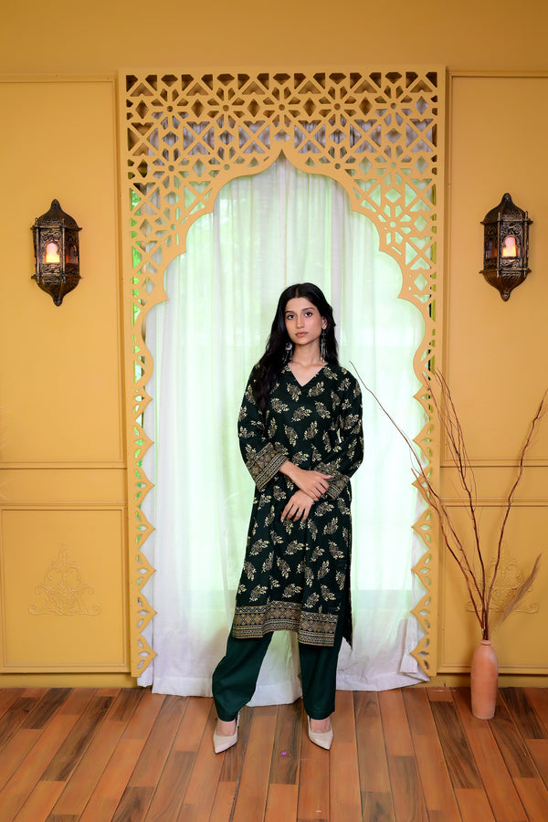 Stitched Kurta Trouser-0017