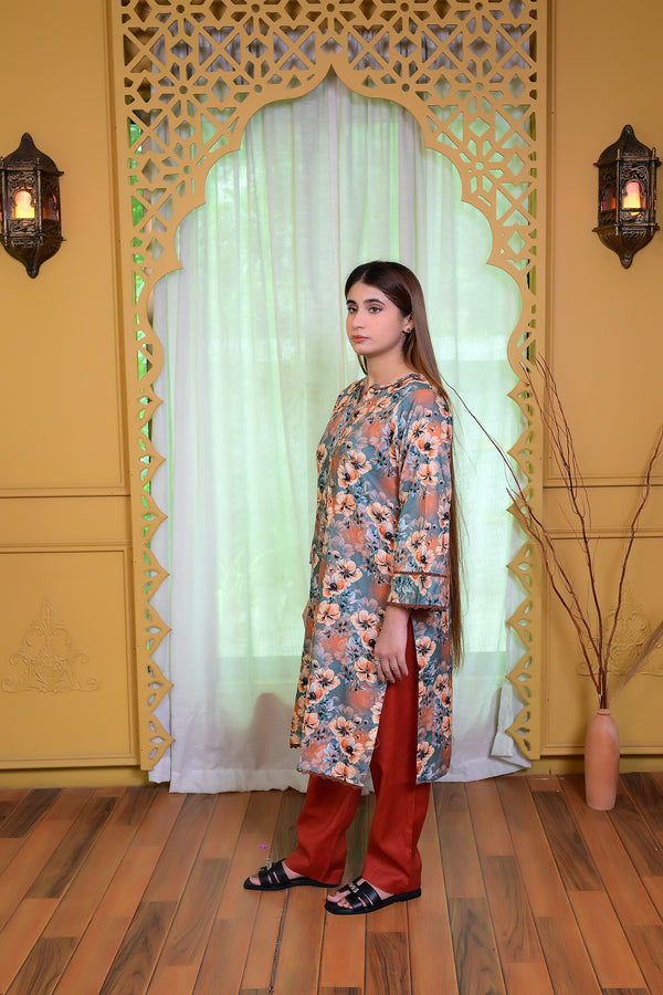 Stitched Kurta Trouser-0018