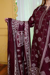 Embiodery Stitched Kurta Dupatta Trouser-0023