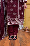 Embiodery Stitched Kurta Dupatta Trouser-0023