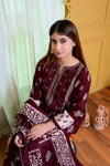 Embiodery Stitched Kurta Dupatta Trouser-0023