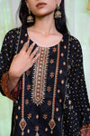 Embiodery Stitched Kurta Dupatta Trouser-0024