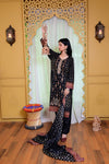 Embiodery Stitched Kurta Dupatta Trouser-0024