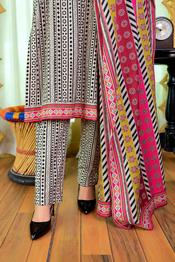 Stitched Kurta Dupatta Trouser-0002